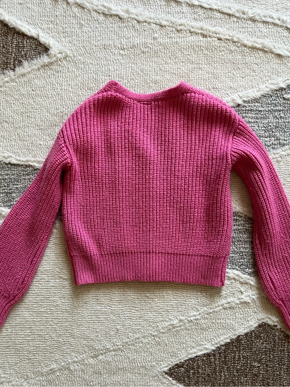 jumping beans Bright Pink V-Neck Button Cardigan